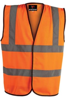 picture of Proforce Hi Viz Orange Waistcoat - Pack of 10 - BR-HV05
