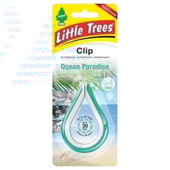 Picture of Little Trees Air Freshener Clip - Ocean Paradise Fragrance - Pack of 4 Clips - [SAX-LTC010] - (DISC-R)