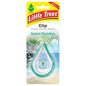 Picture of Little Trees Air Freshener Clip - Ocean Paradise Fragrance - Pack of 4 Clips - [SAX-LTC010]