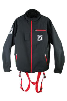 picture of G-Force Safety Harness Jacket - Waterproof & Windbreaker - Complies to EN361 - [GF-ZORCH-BLACK]