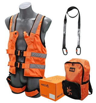 picture of ARESTA MEWP Kit HV Hi-Viz Double Point Safety Harness - Medium - [XE-AK-M0HVM] - (LP)
