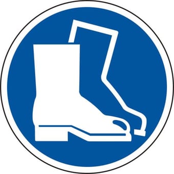 Picture of Spectrum 400mm dia. Safety Boots Symbol Floor Graphic - SCXO-CI-13025