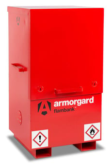 Picture of ArmorGard - FlamBank FBC2 - Hazardous & Flammable Materials Chest - Internal Dimensions 675mm x 605mm × 1185mm - 50L Sump Capacity - [AG-FBC2]