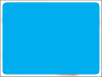 picture of Temporary Traffic Signs - Blank - Add Your Own Text White on Blue Large - Class 2 Ref BS873 - 1050 x 750Hmm - Reflective - 1mm Aluminium - [AS-ZT50-ALU]
