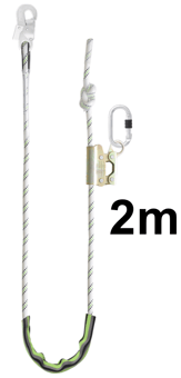 picture of Kratos Work Positioning Kernmantle Rope Lanyard With Grip Adjuster - 2 mtr - [KR-FA4090320]