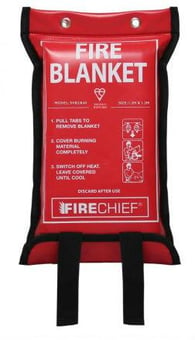 Picture of Economy 1.2m x 1.2m Fire Blanket in Soft Case - Kitemark Certified to BSEN1869 - [HS-101-1503]