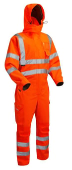 Picture of Watertown Stretch Orange EcoViz 10KX Coverall - LE-CV02-O