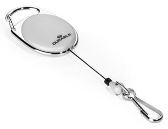 picture of Durable - Badge Reel With Snap Hook - Grey - Pack of 5 - [DL-832710]