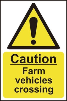 Picture of Spectrum Caution Farm Vehicles Crossing - RPVC 200 x 300mm - SCXO-CI-13827