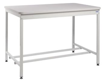 Picture of QMP Mailroom Workbench - Open Bench - MFC Worktop - 840H x 1230W x 900D mm - [QM-MR841290PLXX]