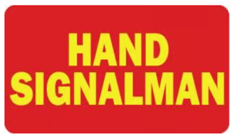 Picture of HAND SIGNALMAN Insert Card for Professional Armbands - [IH-AB-HS] - (HP)
