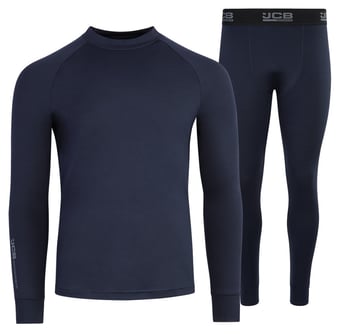 picture of JCB Workwear Unisex Base Layer Set - Navy Blue - BE-JCB019N