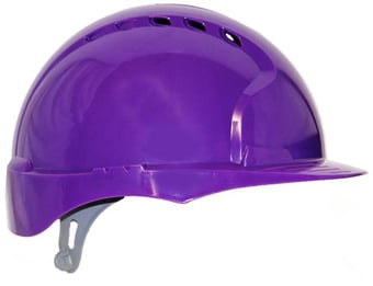 Picture of JSP - The All New EVO2 Purple Safety Helmet - Mid Peak Vented with OneTouch 3D Adjustment Slip Ratchet Harness - [JS-AJF030-00R-000] 