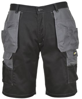 picture of Portwest - Granite Holster Shorts - Black/Zoom Grey - PW-KS18BZR
