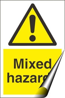 picture of Mixed Hazards Sign - 200 x 300Hmm - Self Adhesive Vinyl - [AS-WA143-SAV]
