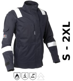 Picture of ProGarm 5850 FR AS EA Navy Blue Jacket - PG-5850-S2XL - (LP)