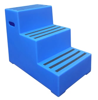 picture of Manual Handling Blue Premium Safety Steps - 3 Step - [SL-ACCESS109-B]