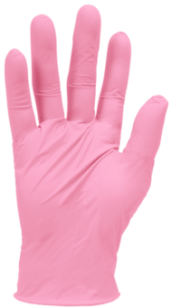 Picture of Handsafe GN560 Pink Nitrile Examination Glove - Box of 50 Pairs - BM-GN560