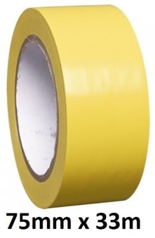 picture of PROline Tape 75mm Wide x 33m Long - Yellow - [MV-261.18.798]