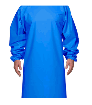picture of Detectable Reusable Apron - Blue - 135cm (53") - Full body with Sleeves - [DT-474-S685-T461-P01]