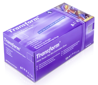 Picture of Aurelia Transform Nitrile Examination Gloves Ice Blue - Box of 100 Pairs - SMX-98895