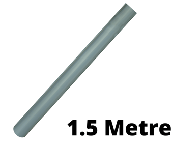 picture of Post - 1.5 Metre Traffic Post - 76mm dia. - Grey, Plastic Coated Steel for ultimate Durability - Post Only -[AS-POST1]