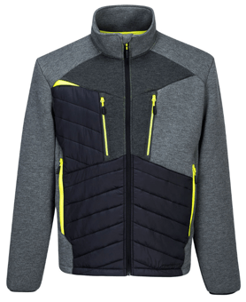 picture of Portwest DX4 Hybrid Baffle Jacket Metal Grey - PW-DX471MGR