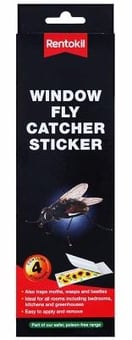 picture of Rentokil Window Fly Catcher Sticker 4's - [RH-FW40] - (DISC-R)