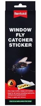 picture of Rentokil Window Fly Catcher Sticker 4's - [RH-FW40]