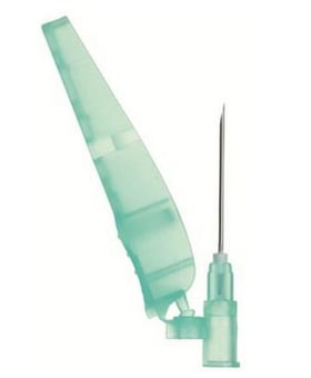 Picture of Safety Hypodermic Needle - SOL-CARE - 21g X 1.1/2" (40mm) - Pack of 100 - [CM-SN2115]