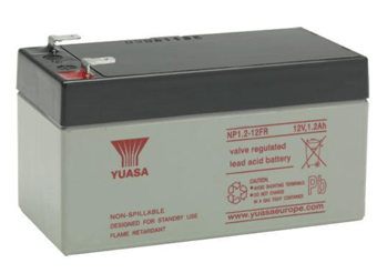 picture of Yuasa NP1.2-12FR 20HR Valve Regulated Lead Acid Battery - 12v 1.2Ah - [BRH-SLAYUANP1.2-12FR]