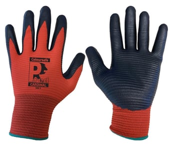 picture of Predator Coloursafe Nitrile Foam Coating Red Gloves - JE-NFPL