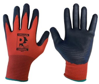 Picture of Predator Coloursafe Nitrile Foam Coating Red Gloves - JE-NFPL