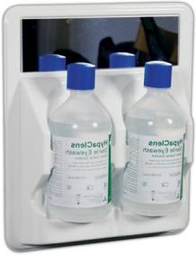 picture of Eye Wash Station - Supplied Complete with 2x500ml Saline Eyewash Bottles - [SA-E458] - (LP)