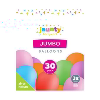 picture of Jumbo Balloons 30 Pack - [OTL-324180] - (HP)