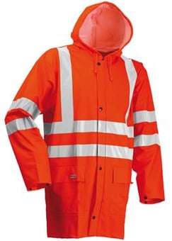 Picture of Lyngsoe - Microflex Hi-Viz Rain Jacket - Orange - LS-LR9055-ORANGE