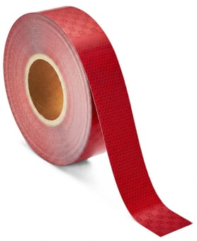 Picture of Heskins H6612R Microprismatic Tape - 200mm x 45.7m - Red - [HE-H6612R]