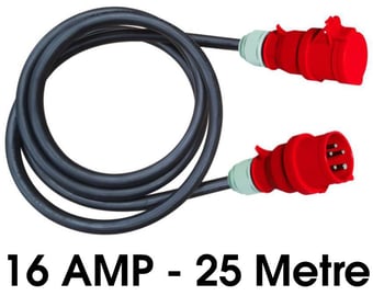 picture of Elite 415 Volt 16 Amp 25 Metre 3 Phase Extension Lead - [HC-EXL253P16A]