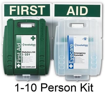 picture of Evolution 1-10 Person Eyewash & First Aid Point with Wall Bracket - [SA-FAP04EV]