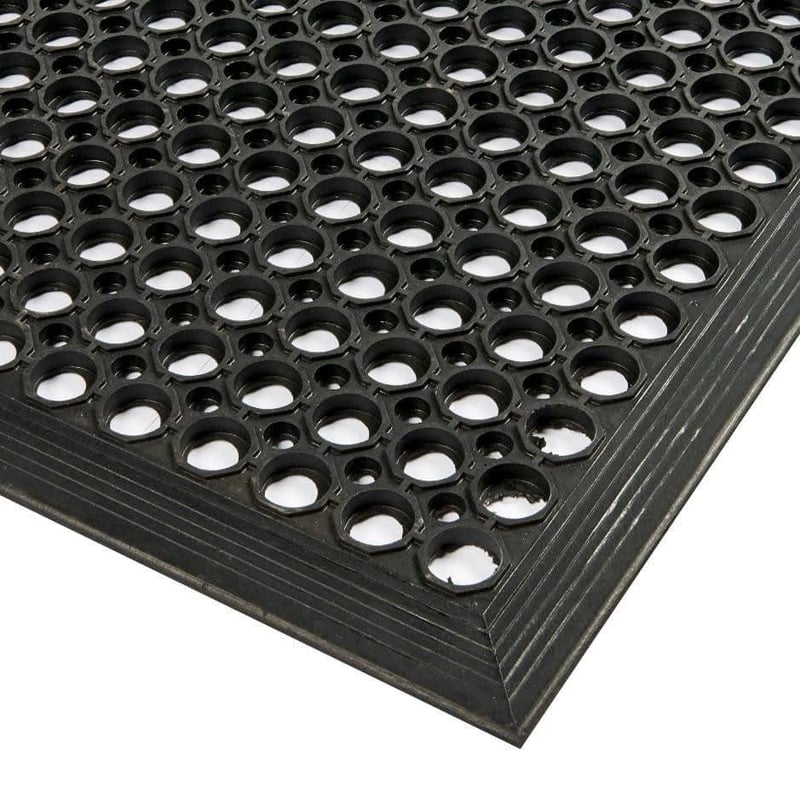 picture of Ulti-Mat Anti-Fatigue Anti-slip Mat - Black/Black - 910mm x 4450mm - [WWM-10140-09144513-BKBK]