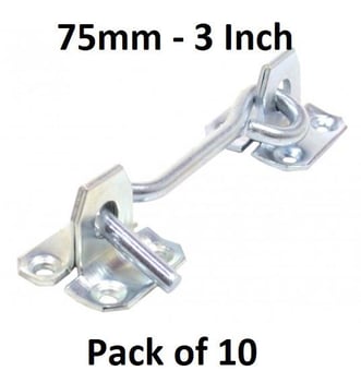 picture of BZP Wire Cabin Hook - 75mm (3") - Pack of 10 - [CI-HE276L]