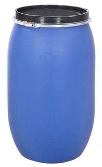 picture of BiGDUG Plastic Open Top Drum - Blue - 973h x 590dia mm - 220L Capacity - [BDU-PATPOTD220] - (LP)
