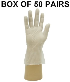 picture of Shield GD09 Clear Vinyl Powder Free Disposable Glove - Box of 50 Pairs - BM-GD09 - (LP)