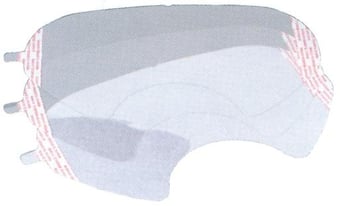 picture of 3M Pack of 10 Peel-Off Visor Covers for Promask Full Face Respirator - [3M-FF-300-926] - (NICE)