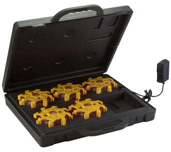 picture of Yellow Pulsar Rechargeable LED Warning Lights - Pack of 5  - [NS-NSPULSARPRO5-Y]