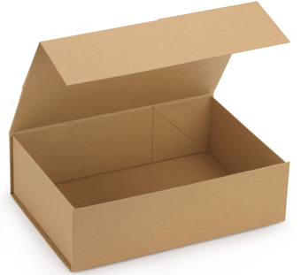 Picture of Magnetic Kraft Gift Box Brown - 330 x 230 x 100mm - Pack of 10 - RJ-BP330KR]