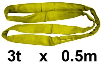 picture of LashKing - Polyester Round Sling - 3t WLL - 0.5m EWL - EN11492-2:2000 - [GT-PRS3T0.5M]