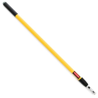 picture of Rubbermaid Hygen Quick-Connect Straight Extension Handle - 121.9-182.9cm - Yellow - [SY-FGQ75500YL00]