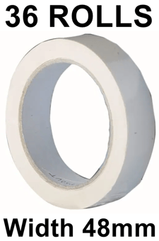 picture of Slingsby Vinyl Tape 48mm - White - Bulk Pack - 36 Rolls - [SLB-330000]