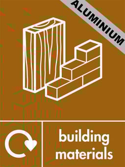 picture of Recycling Signs - Building Materials - 300 X 400Hmm - Aluminium - [AS-WR42-ALU]